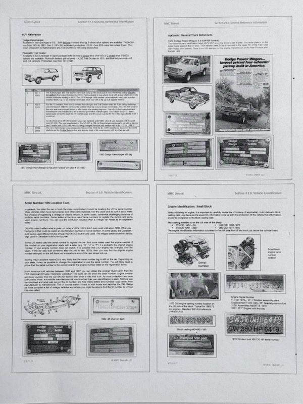 Dodge and Plymouth Truck and SUV Manual (DPTX Vol 4) - Image 5
